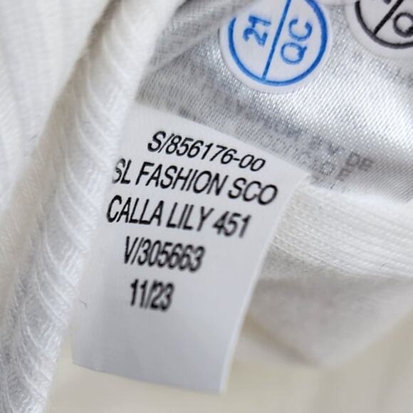 New NWT Old Navy Tie-Shoulder V-Neck‎ Rib-Knit Bodysuit White Medium - Picture 13 of 14